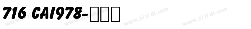 716 CAI978字体转换